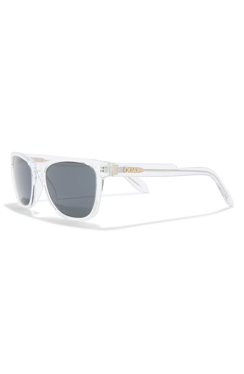 QUAY 54mm Square Sunglasses, Alternate, color, Clear/ Smoke