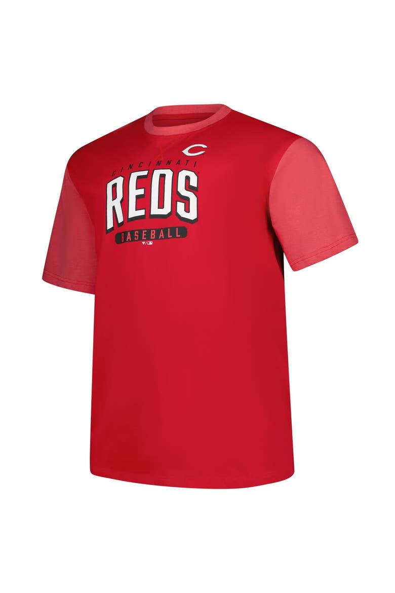 Men's Profile Elly De La Cruz Red Cincinnati Reds Big & Tall Name & Number T-Shirt, Alternate, color, Red