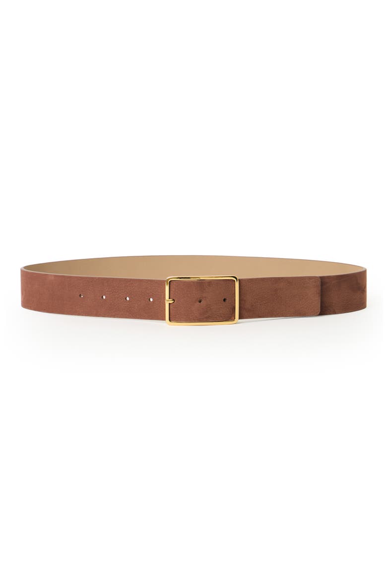 Milla Nubuck Belt, Alternate, color, BROWNIE GOLD