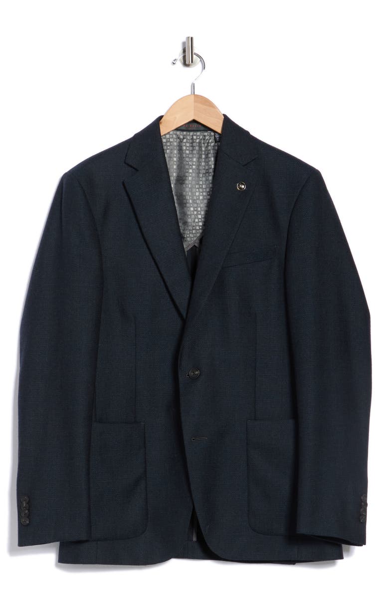 No Ordinary Joe by Ted Baker Joy Wool Sport Coat, Alternate, color, Teal/Blue