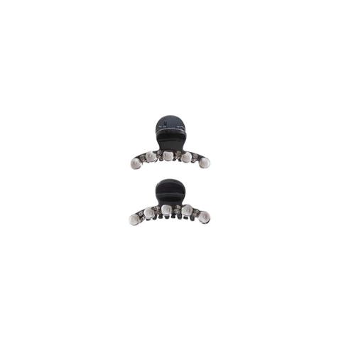 Mini Pearl Row Claw Clip Set