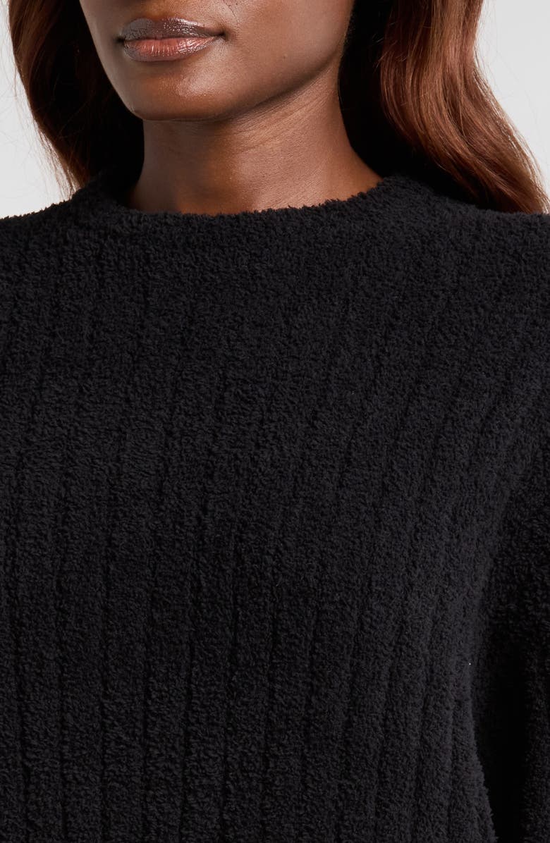 UGG<sup>®</sup> Riz Rib Sweater, Alternate, color, Black