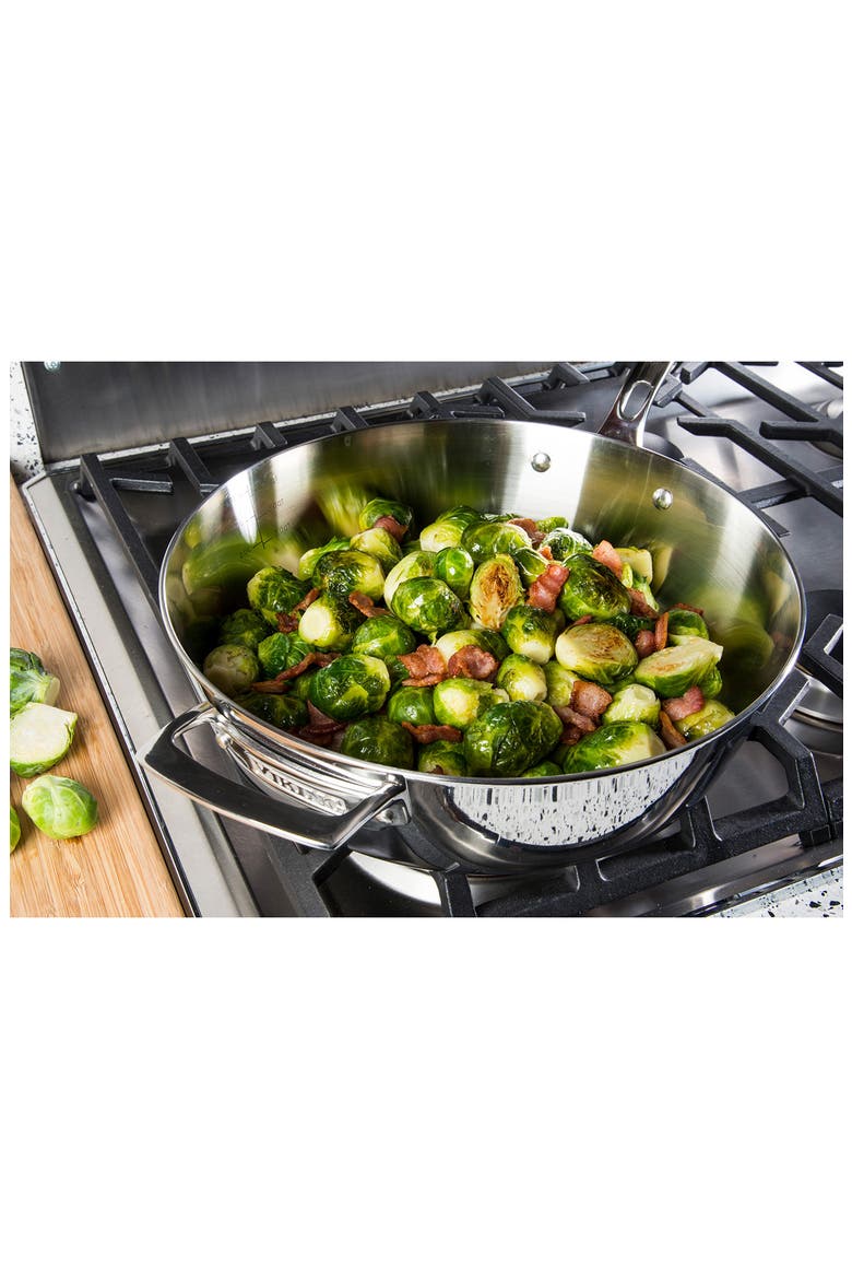3-Ply Contemporary 4.8-Quart Stainless Steel Sauté Pan, Alternate, color, NO COLOR