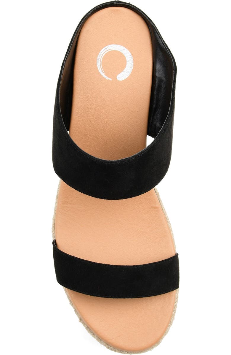 Journee Collection Alissa Espadrille Platform Slide Sandal, Alternate, color,