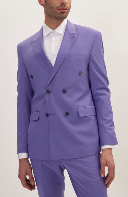 Ron Tomson Super 120s Wool Double Breasted Tuxedo Jacket