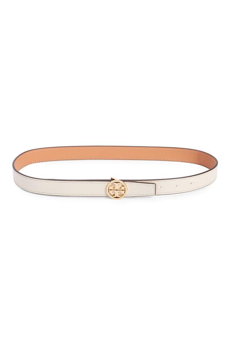 Miller 1-Inch Reversible Logo Belt, Main, color, NEW IVORY / VACHETTA / GOLD