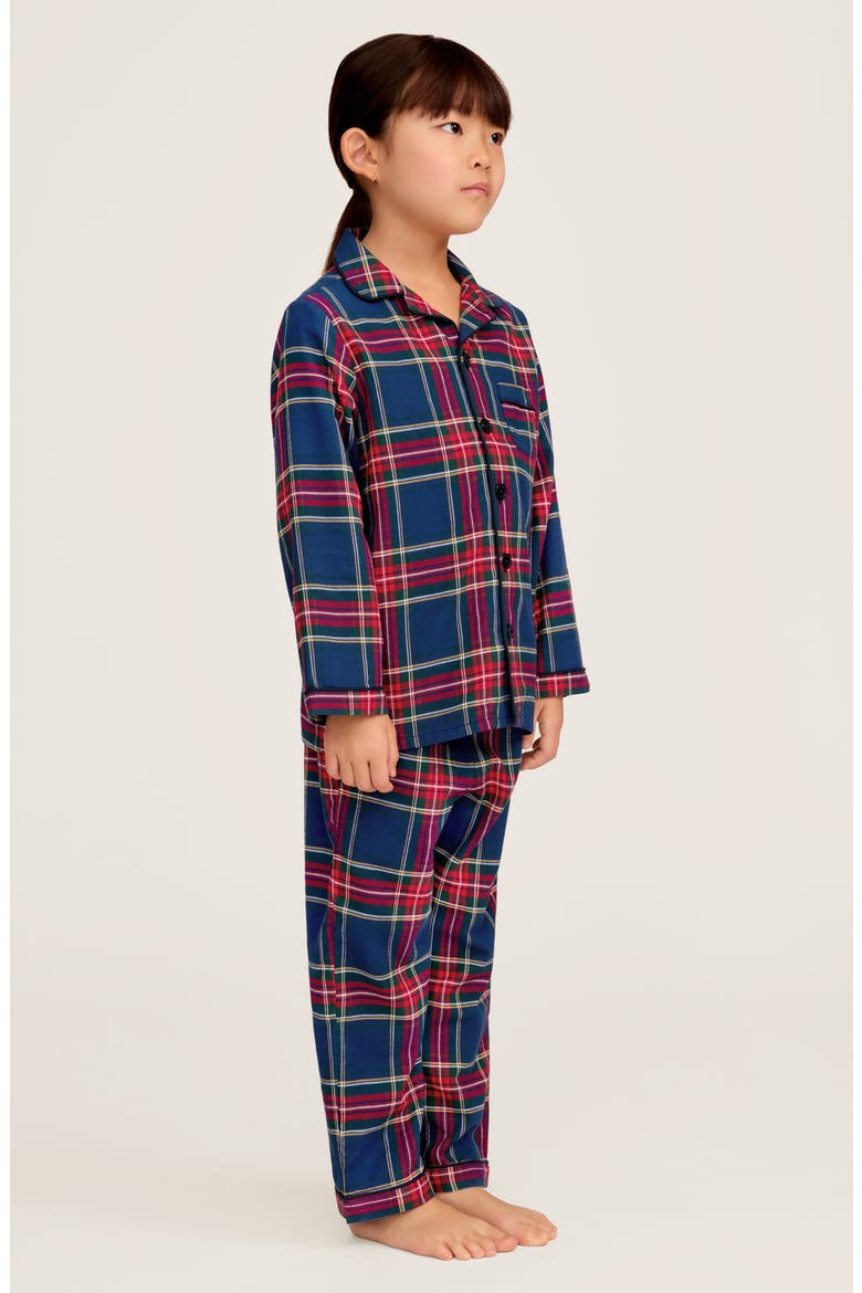 Kids' Windsor Tartan Pajama Set, Alternate, color, NAVY