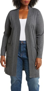 BY DESIGN Long Tunic Length Cardigan