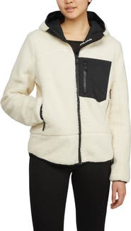 Pajar Blakely Boyfriend Fit shearling Jacket with Fixed Hood