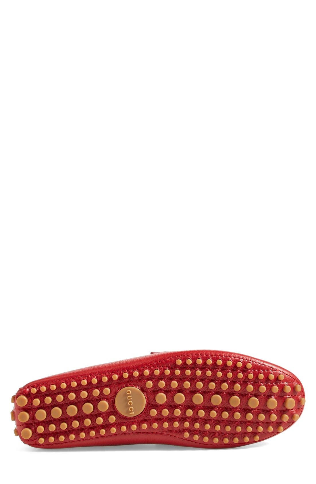 'Damo' Driving Shoe, Alternate, color, RED LEATHER