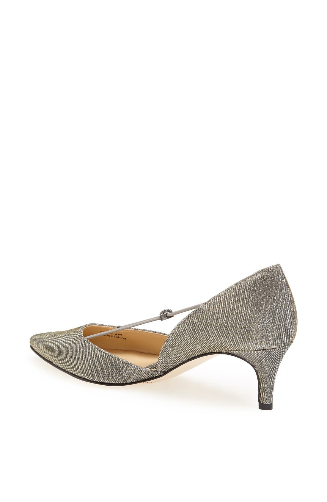 'Veeva' Pump, Alternate, color, PEWTER GLITTER FABRIC