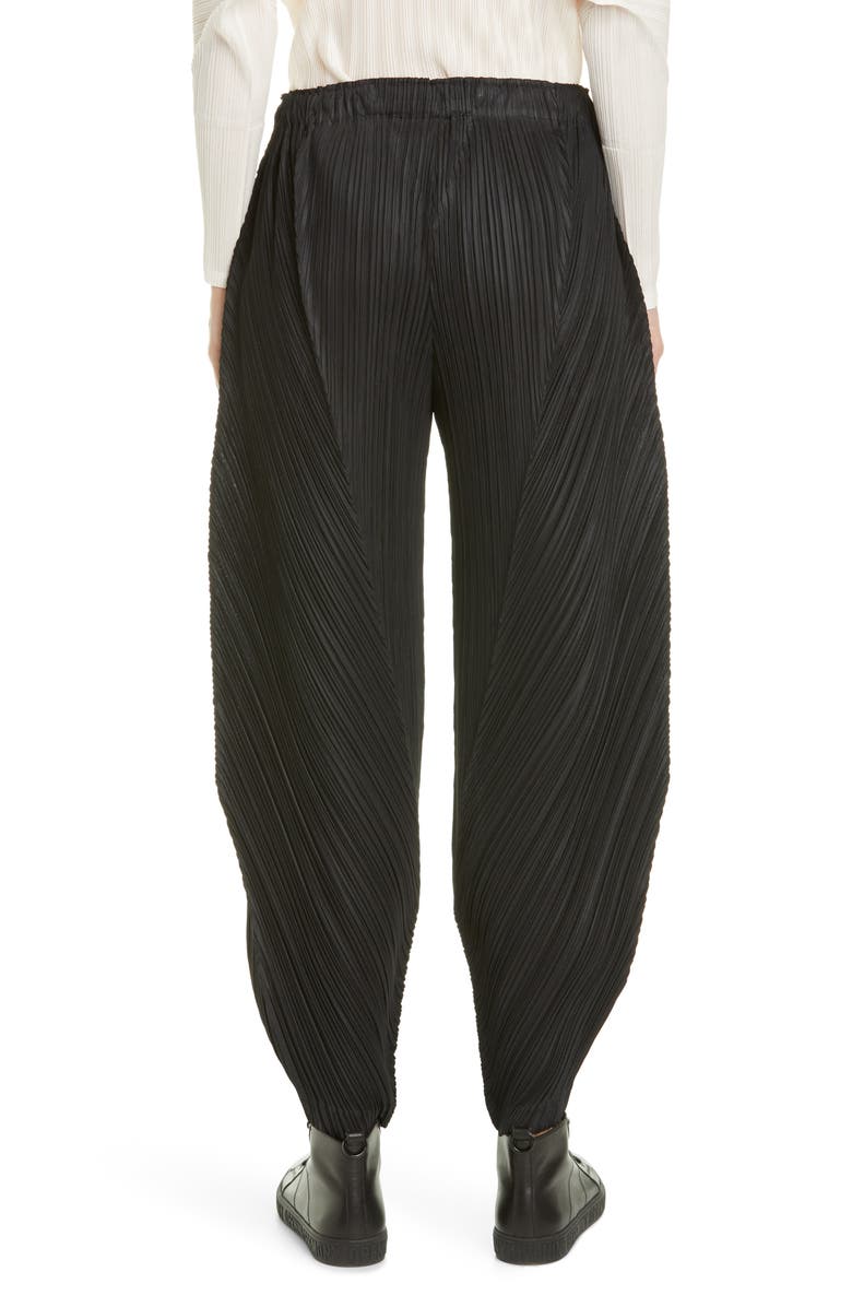Pleats Please Issey Miyake Pleated Crop Pants, Alternate, color, 