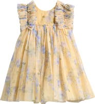 NEXT Kids' Floral Mesh Dress