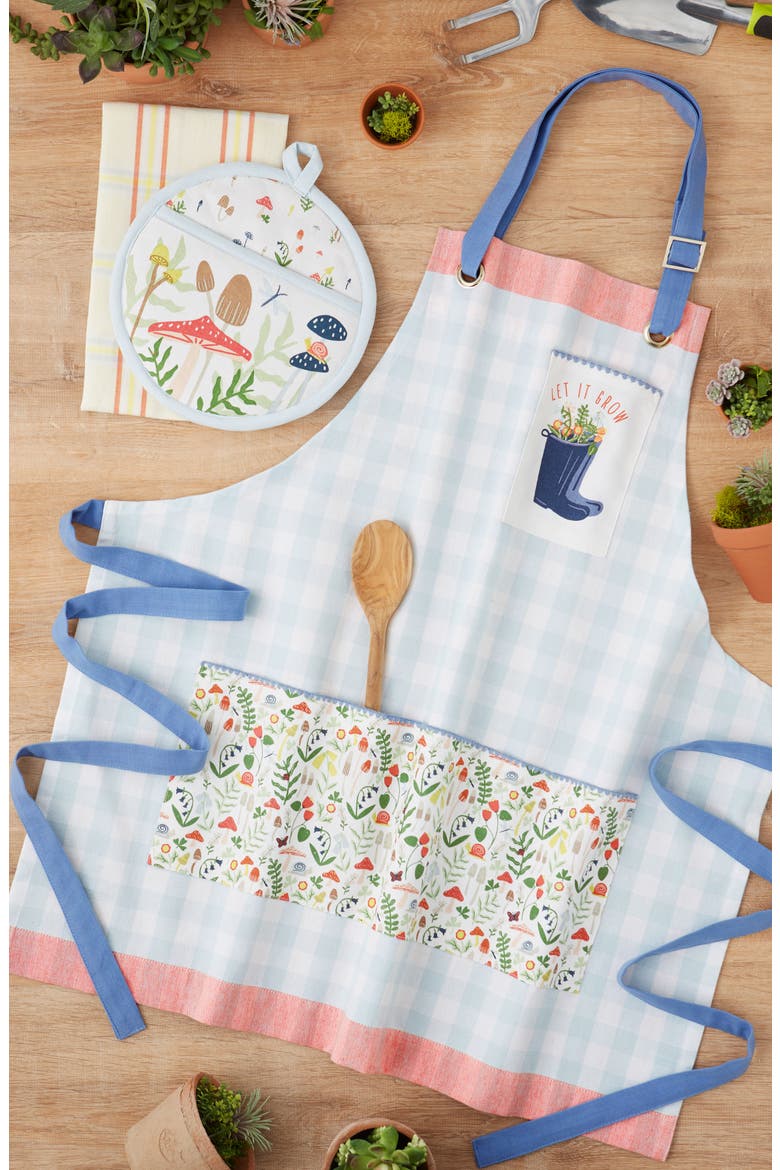 Let It Grow Cotton Apron, Alternate, color, MULTI