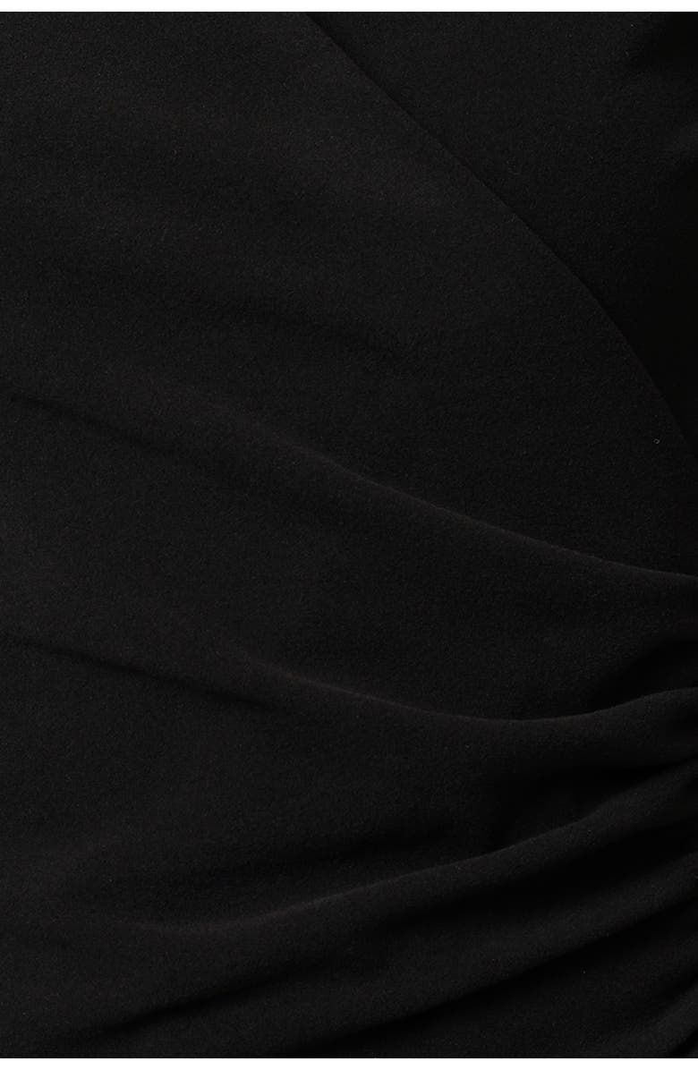 CYRUS Long Sleeve Faux Wrap Top, Alternate, color, Black