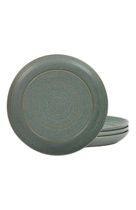 Elio Stoneware 4-Piece Dinner Plate Set