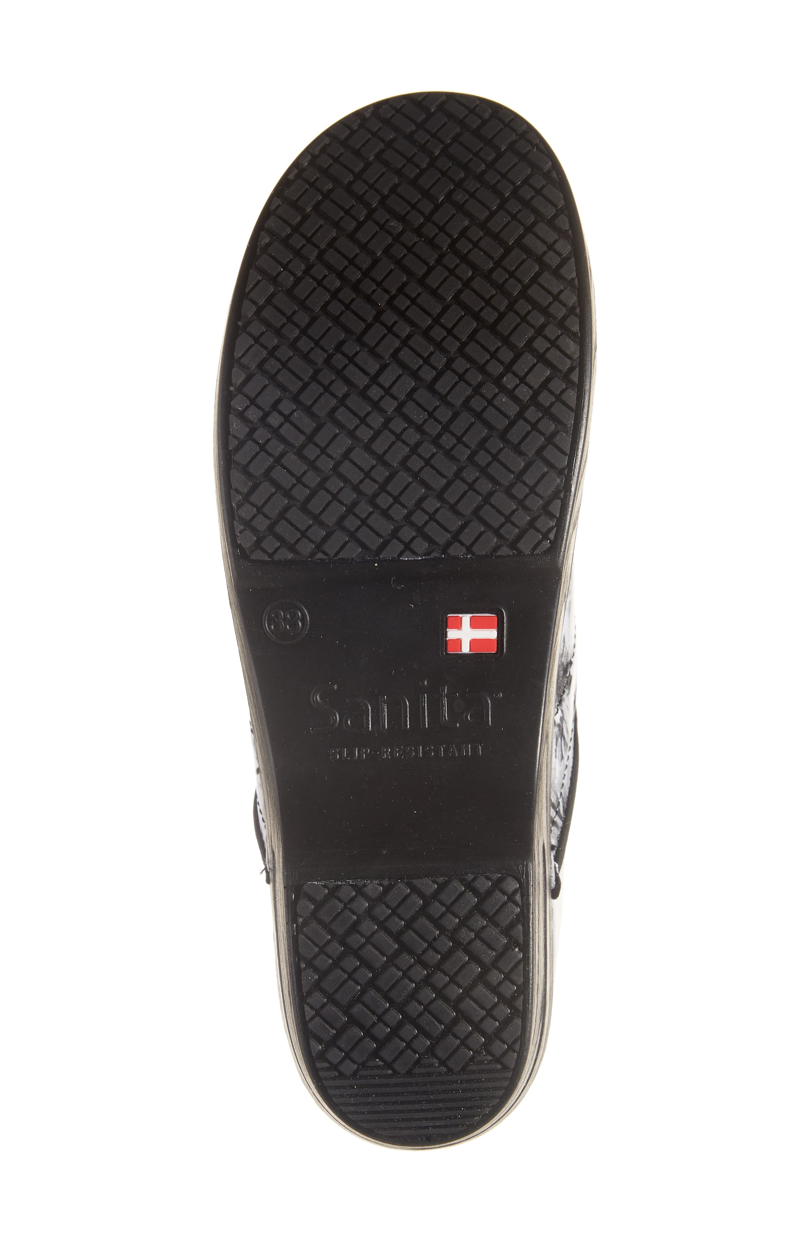 Sanita Inkwell Print Clog, Alternate, color, Black