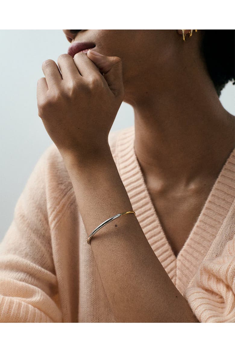Gold & Silver Aurora Bangle, Alternate, color, Gold and Silver