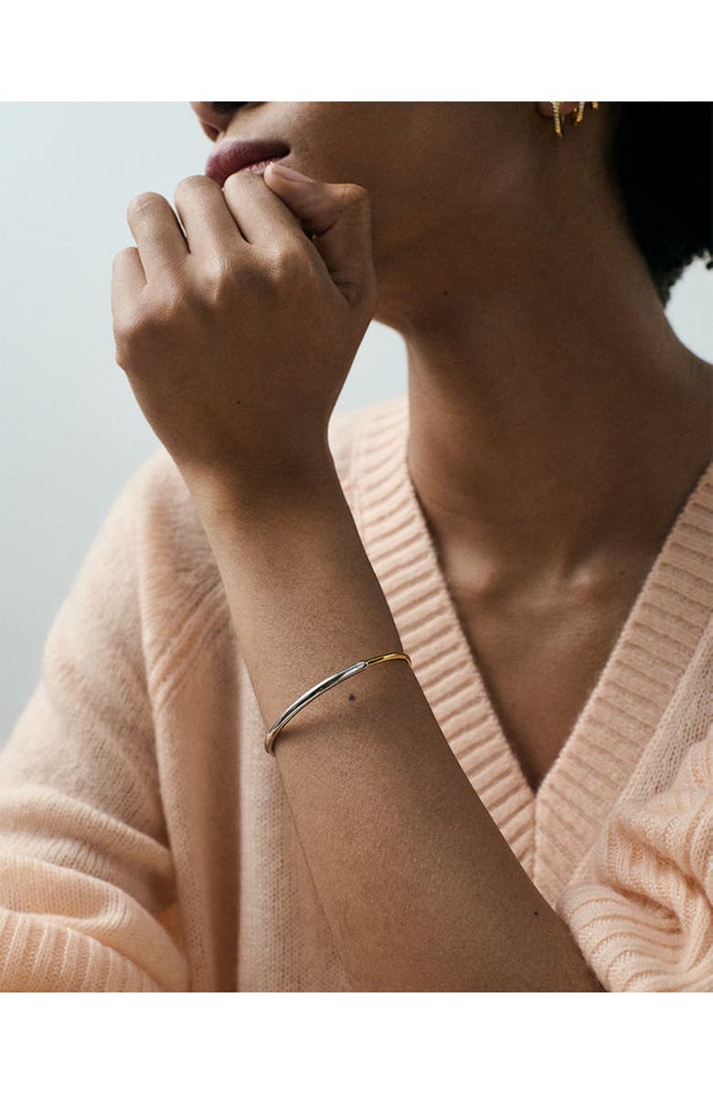 Astley Clarke Gold & Silver Aurora Bangle, Alternate, color, Gold And Silver