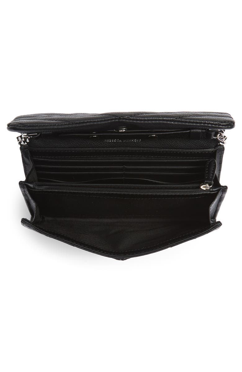 Rebecca Minkoff Edie Quilted Leather Crossbody Wallet, Alternate, color,