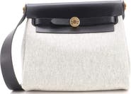 Pre-Owned Hermes Herbag Zip Toile and Leather 20