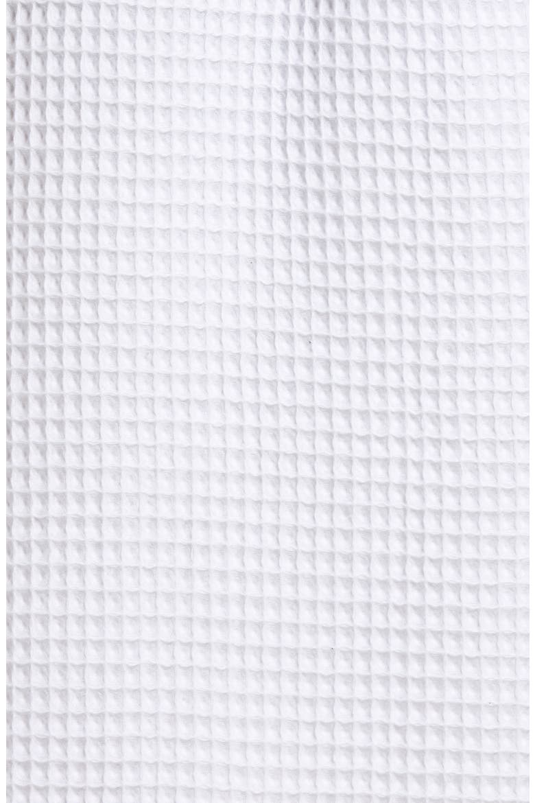 Men's Waffle Knit Cotton Robe, Alternate, color, WHITE