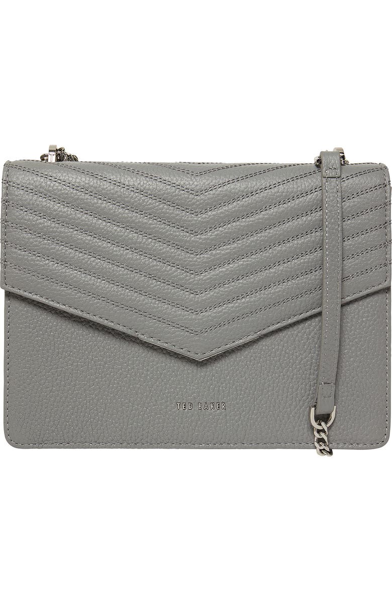 Ted Baker London Beckeey Quilted Leather Crossbody Bag, Main, color,