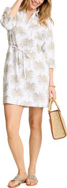 Tommy Bahama Palm Banks Tie Waist Shift Dress