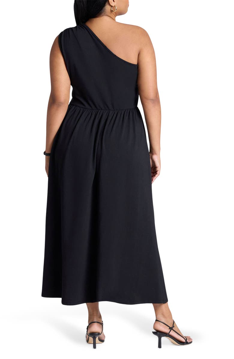 ELOQUII One-Shoulder Maxi Dress, Alternate, color, 