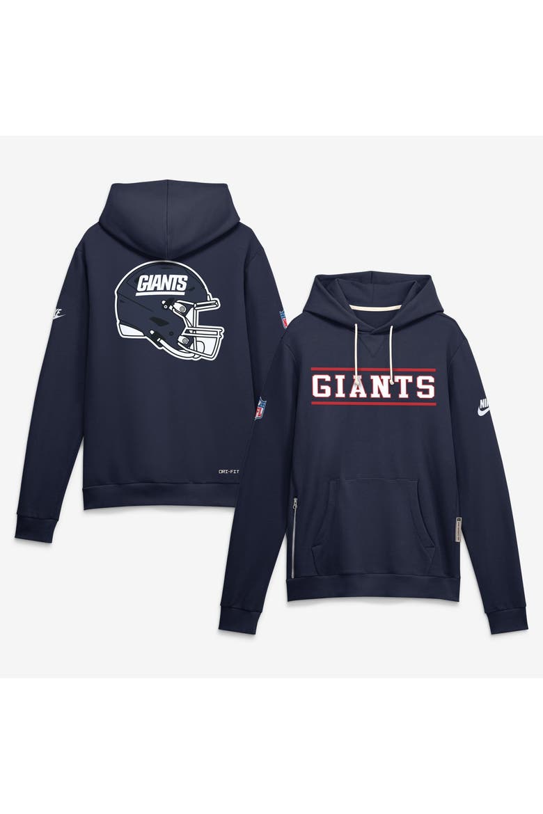 Men's Nike Navy New York Giants Standard Issue Replay Officials Alternate Dri-FIT Hoodie, Main, color, Navy