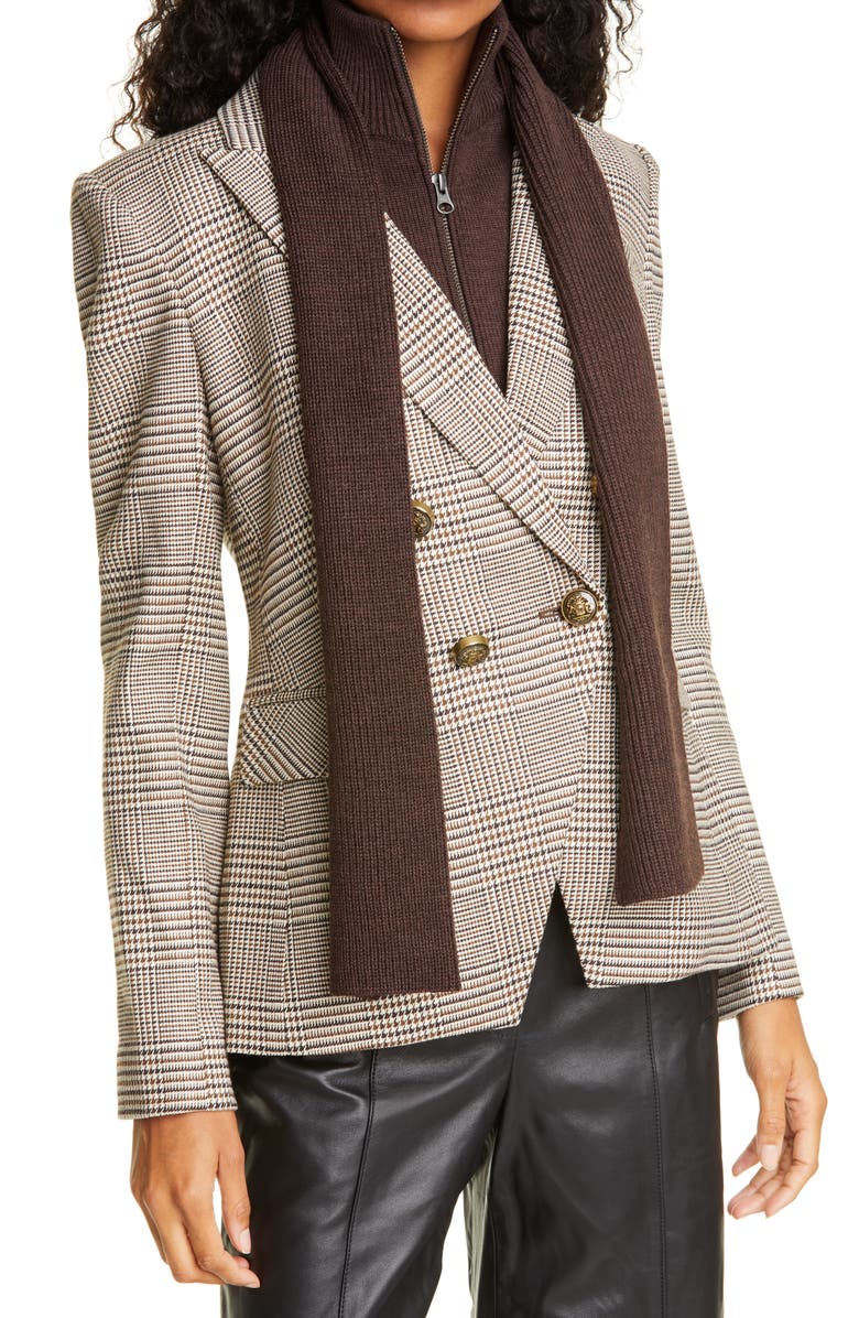 Veronica Beard Miller Glen Plaid Dickey Jacket, Alternate, color, 