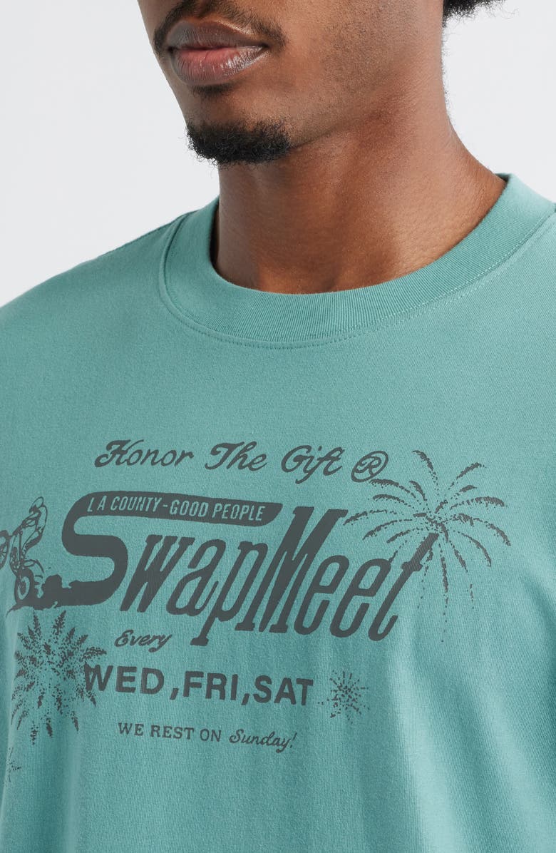 HONOR THE GIFT Swap Meet Cotton Graphic T-Shirt, Alternate, color, Green