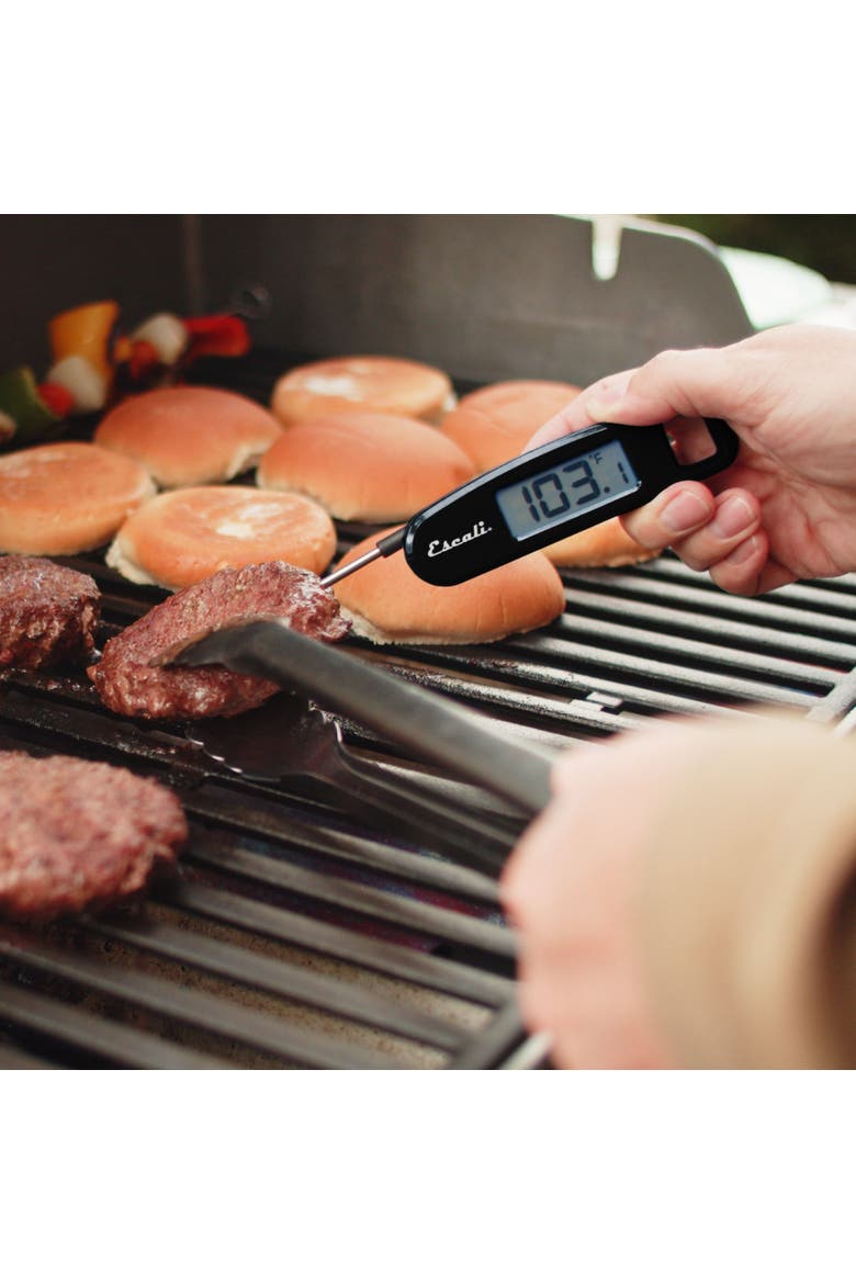 Compact Folding Digital Thermometer, Alternate, color, Black