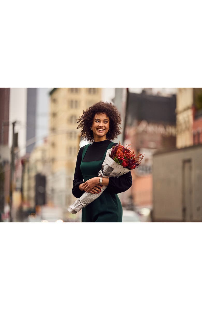 BULOVA Sutton Rectangular Two-Tone Bracelet Watch, 25mm x 37mm, Alternate, color, Two-Tone