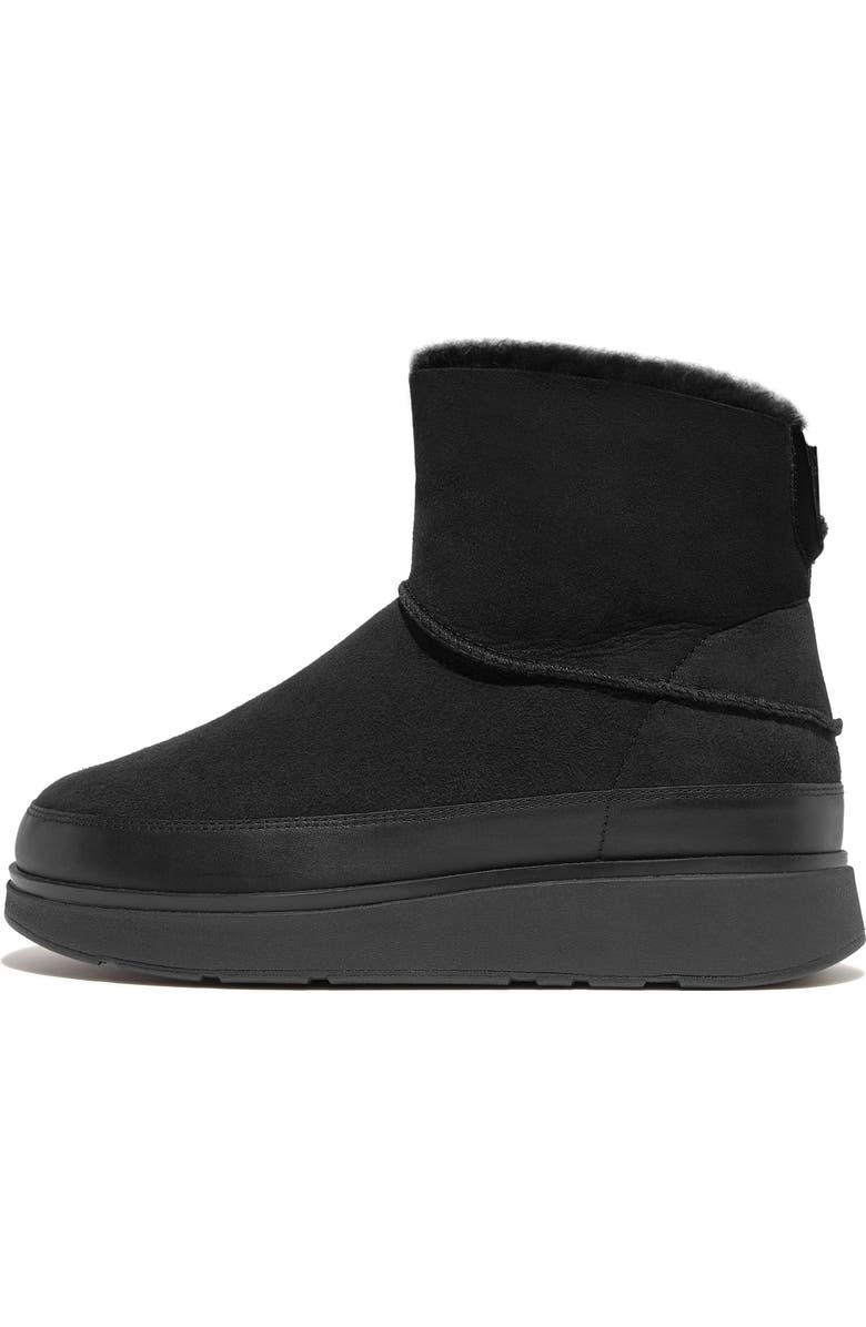 FitFlop Gen-FF mini double-faced shearling boots, Alternate, color, All Black