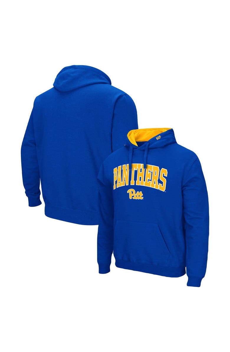 COLOSSEUM Men's Colosseum Royal Pitt Panthers Arch & Logo 3.0 Pullover Hoodie, Main, color, Royal