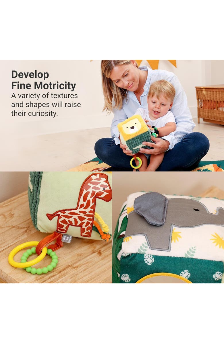 Little Big Friends Jungle Soft Activity Cube, Alternate, color, Multi