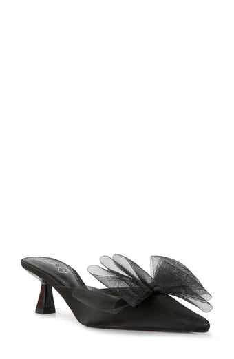 LONDON RAG Asma Bow Embellished Kitten Heel Mule