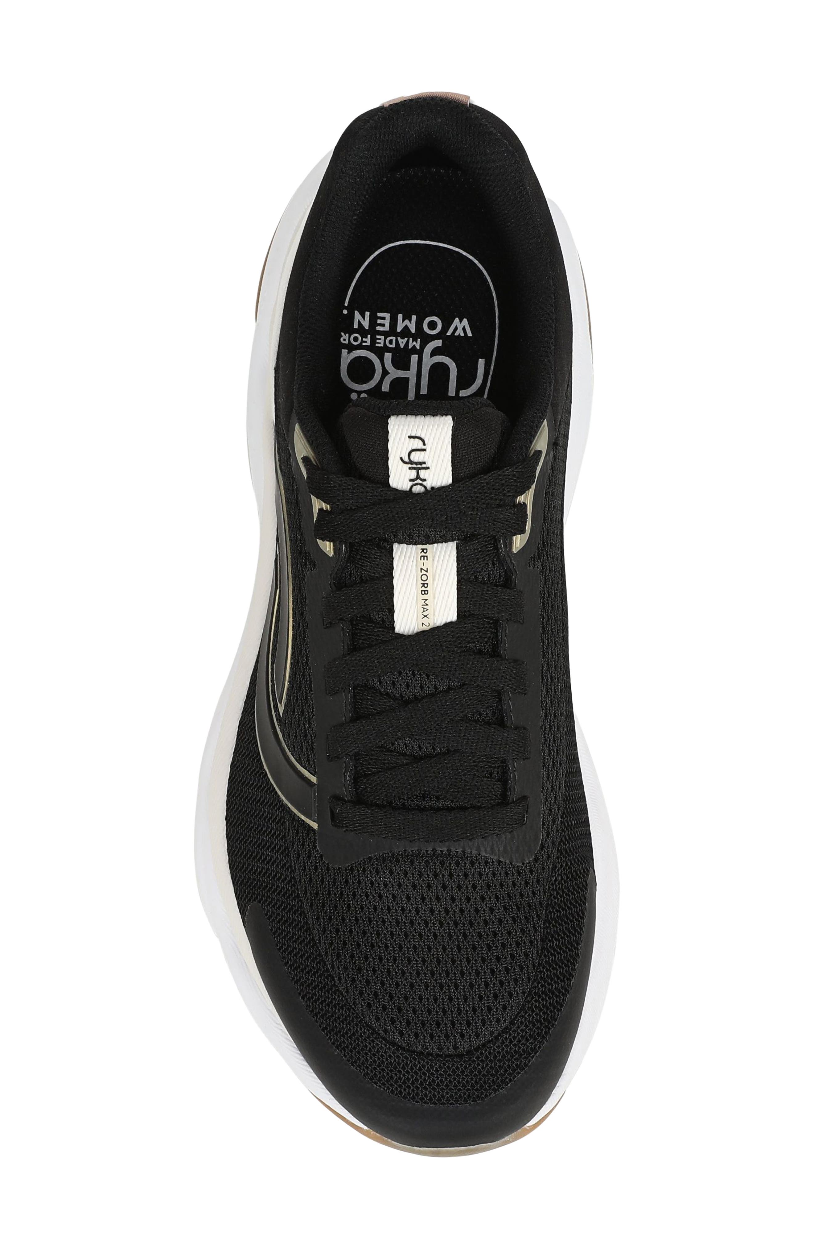 Rezorb Max Classic Walking Sneaker, Alternate, color, BLACK