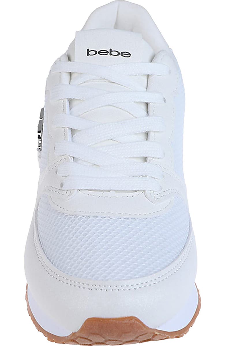 bebe Mixed Media Jogger Sneaker, Alternate, color,