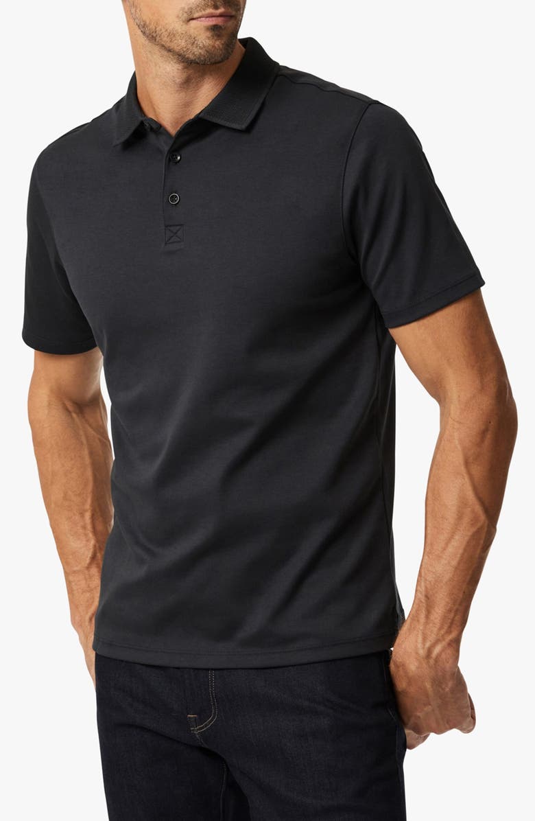 34 Heritage Pima Cotton Polo, Alternate, color, Black