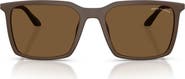 Armani Exchange 55mm Square Sunglasses
