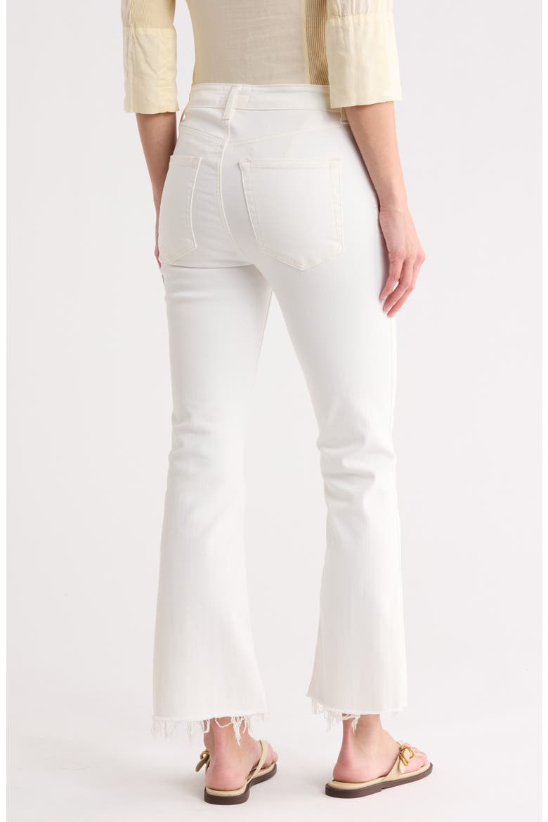 Le Crop High Waist Raw Hem Mini Bootcut Jeans, Alternate, color, AU NATURAL CLEAN RAW FRAY