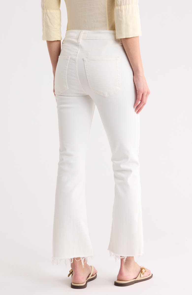 FRAME Le Crop High Waist Raw Hem Mini Bootcut Jeans, Alternate, color, Au Natural Clean Raw Fray