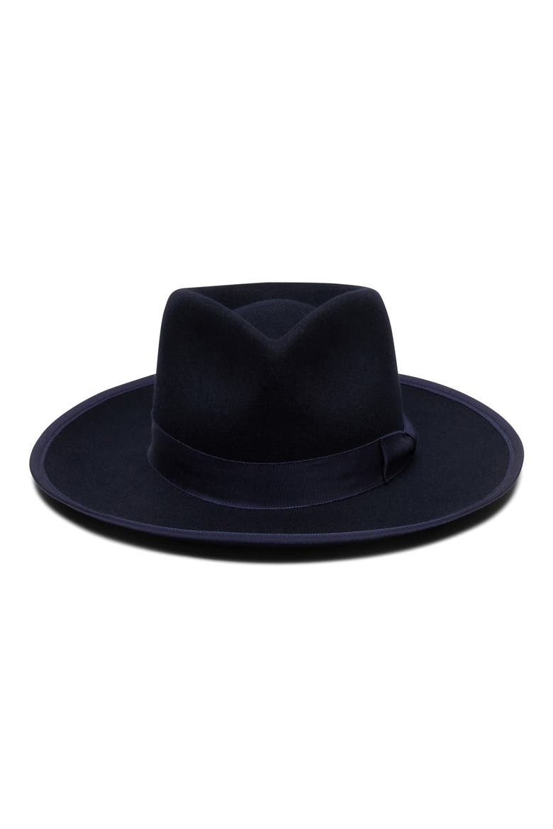 Soft Brim Fedora, Alternate, color, MIDNIGHT