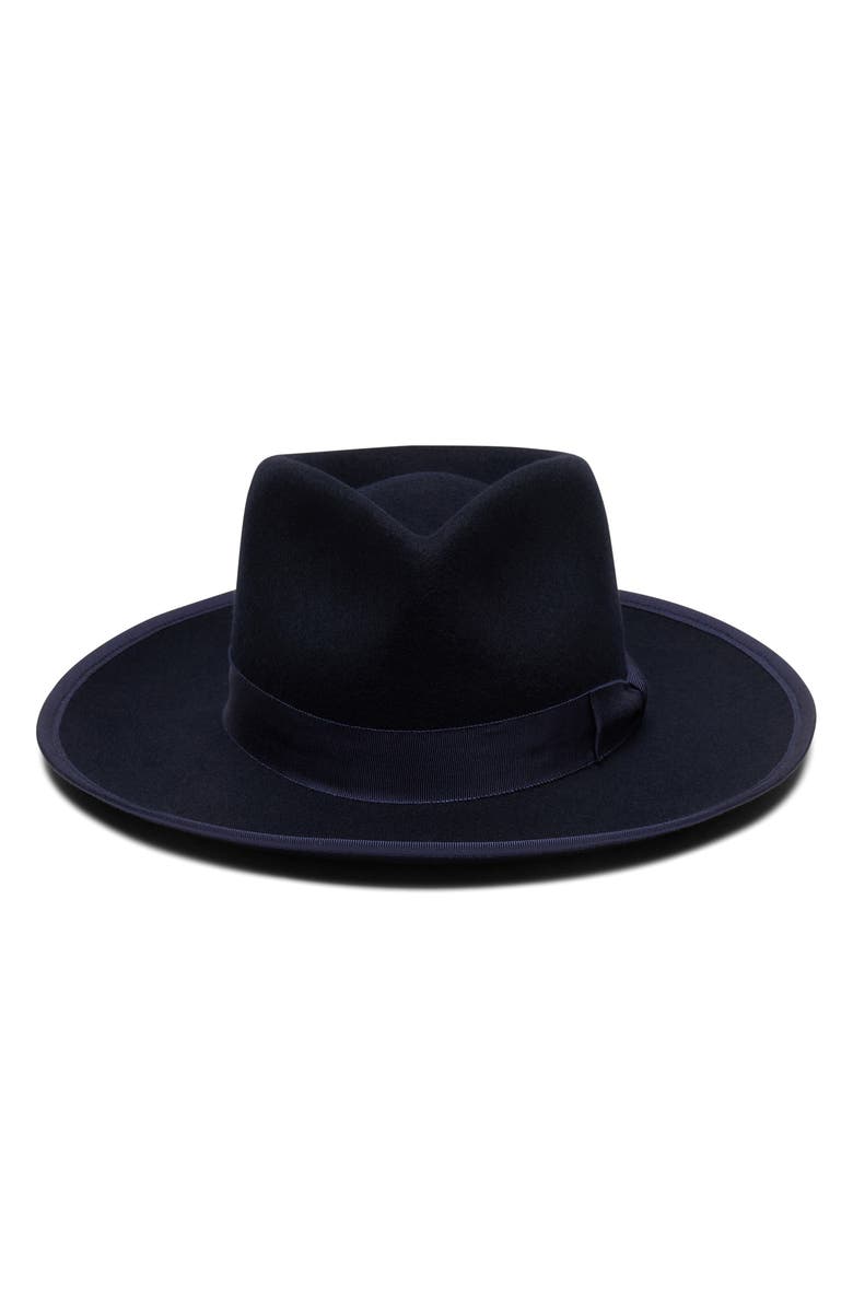 Wyeth Soft Brim Fedora, Alternate, color, Midnight
