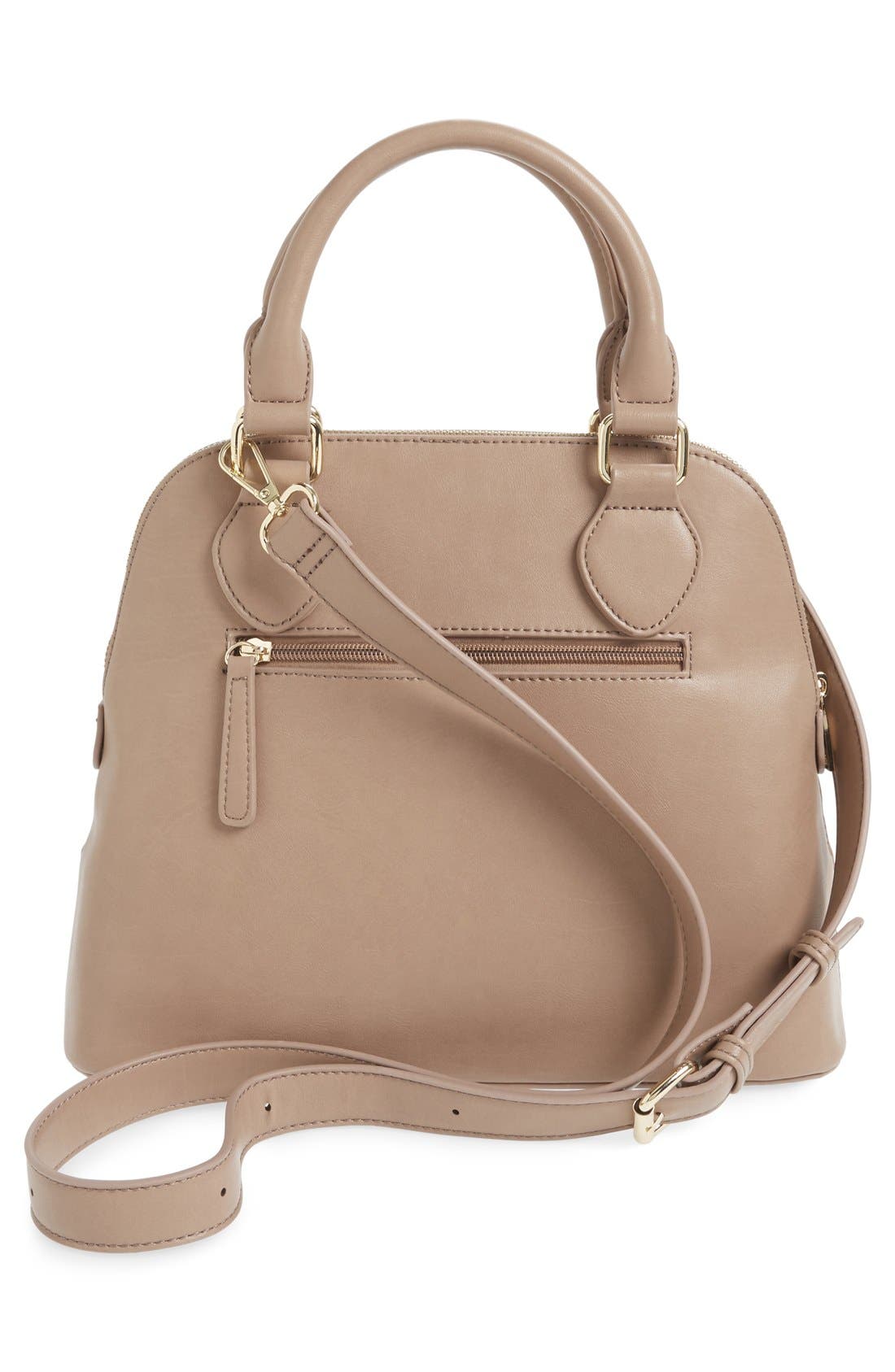 Dome Satchel, Alternate, color, TAUPE