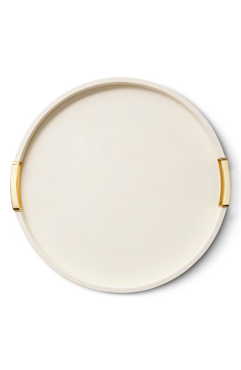 Aerin Large Round Shagreen Tray, Alternate, color, 