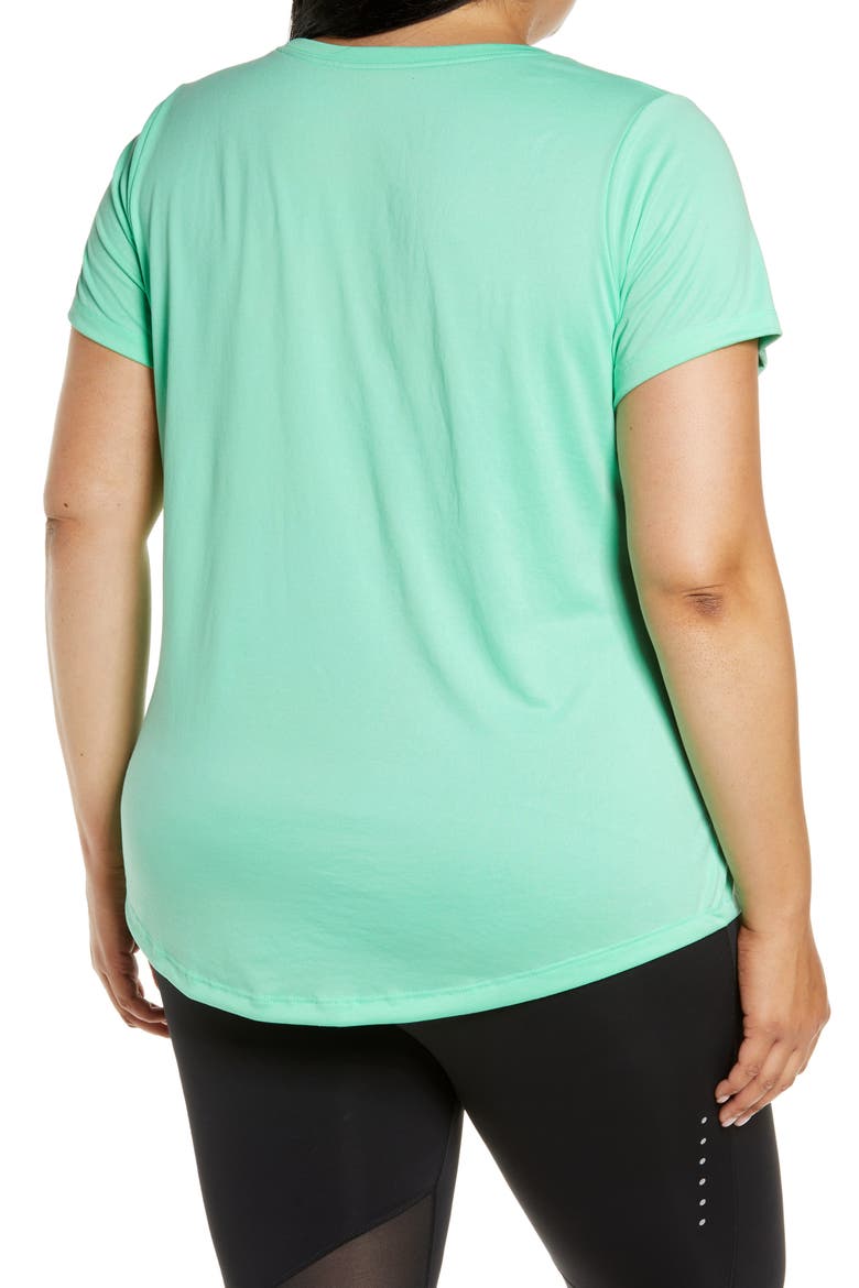 Dri-FIT Legend T-Shirt, Alternate, color, GREEN GLOW/ BLACK