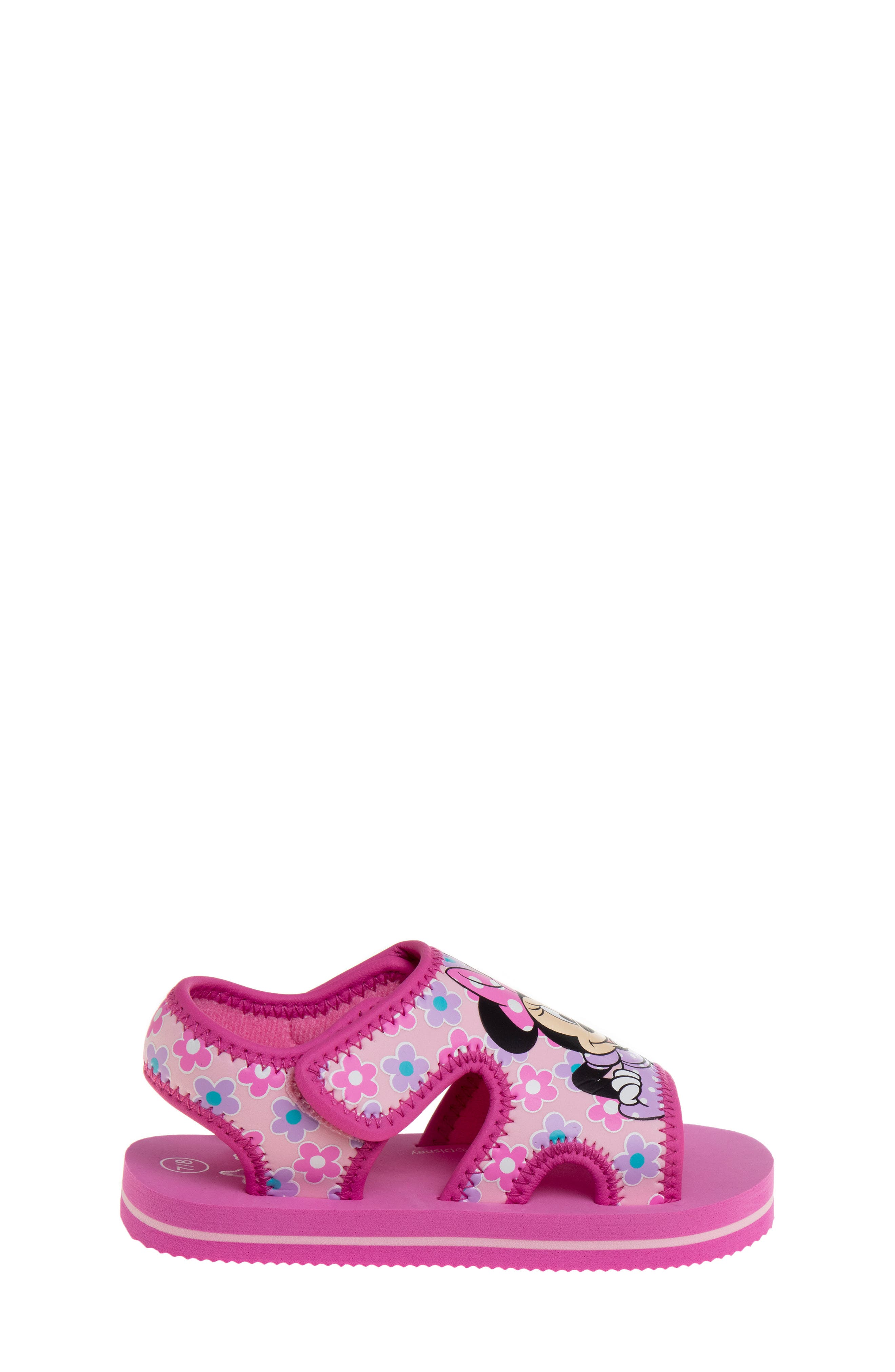 x Disney® Kids' Minnie Mouse Sandal, Alternate, color, FUCHSIA